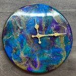 Resin Clock Round on old LP | Shiny Pretty Things